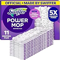 Vista 1 de Swiffer PowerMop - Recambios de almohadilla para trapear multisuperficie, fabricado por Swiffer, para limpieza de pisos, 11