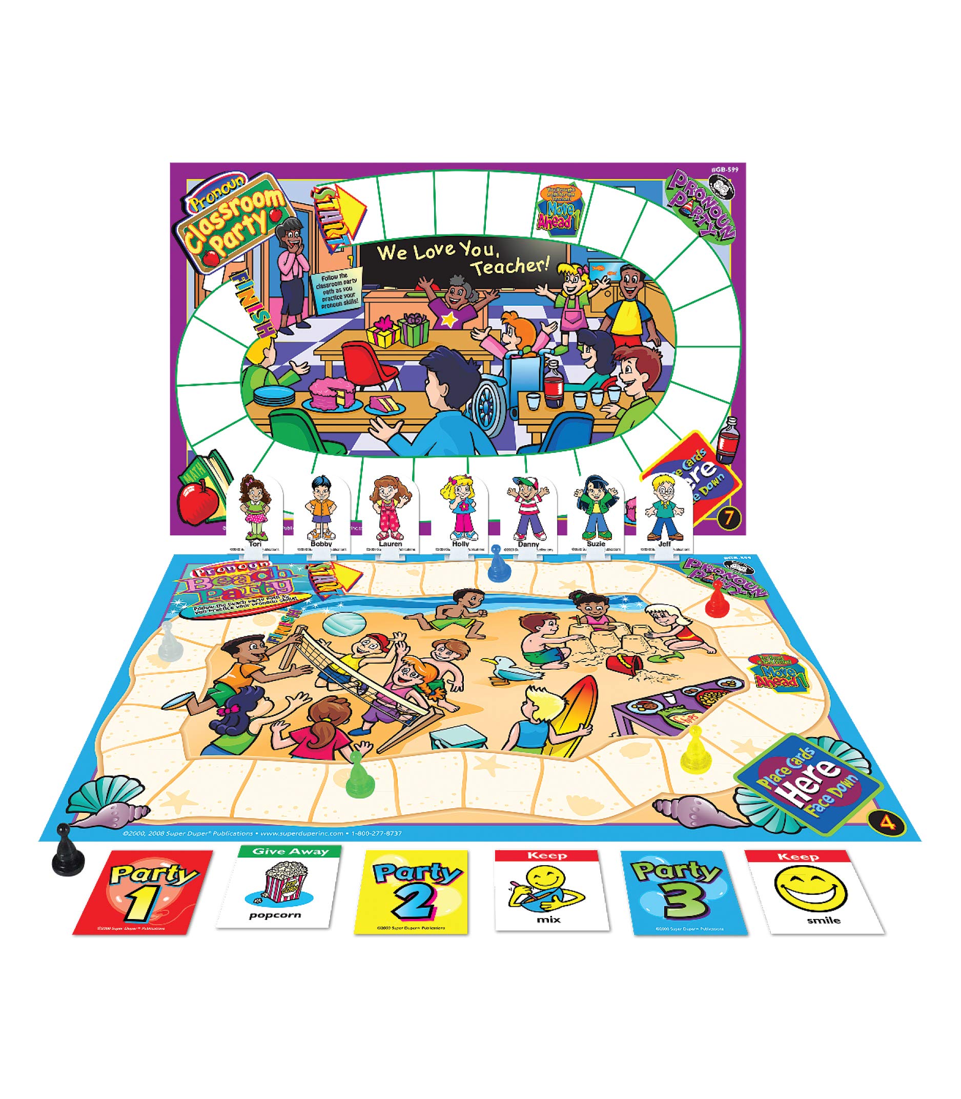Amazon.com: Super Duper Publications | Pronoun Party® Laminated, Grammar  Games | Educational Learning Resource for Children : Toys & Games
