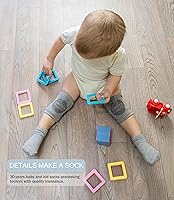 Vista 2 de Calcetines de media altura con agarres para bebés (9 pares) para niños pequeños de 0-7 años