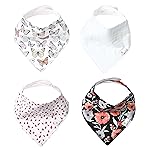 Copper Pearl Baby Bandana Drool Bibs for Drooling and Teething 4 Pack Gift Set Dot