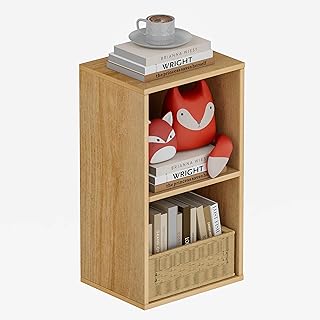 Book Shelf, Wooden Cube Storage Organizer with 11