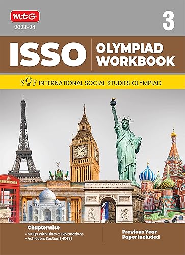 MTG International Social Studies Olympiad (ISSO) Workbook for Class 3 - Chapterwise MCQs, Previous Years Solved Paper &amp; Achievers Section - ISSO Olympiad Books For 2023-2024 Exam