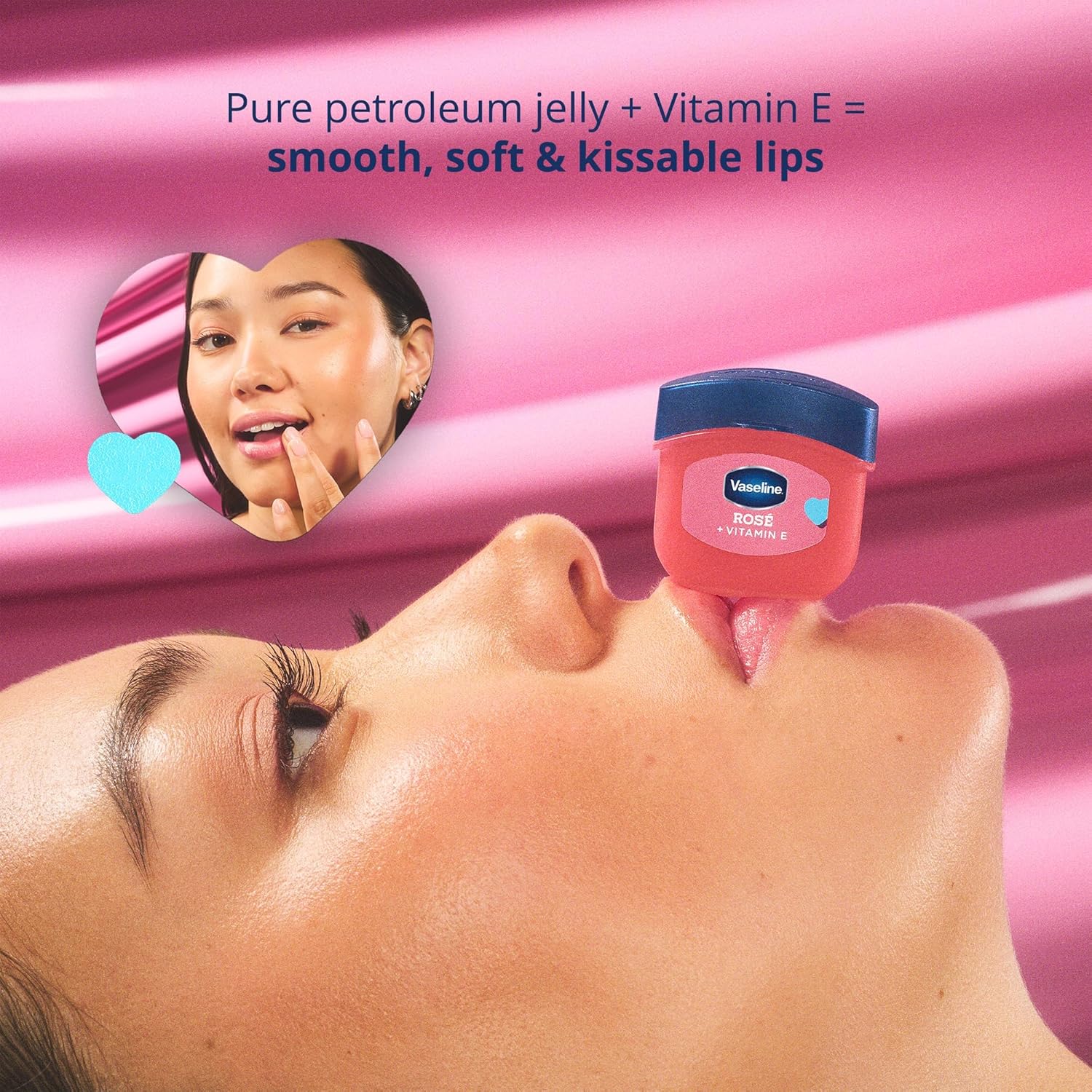 Vaseline Lip Therapy Valentine’s Day Gifts, Limited Edition Lip Balm Variety 6-Pack, Rosé + Wild Berry, 0.25 Oz Ea