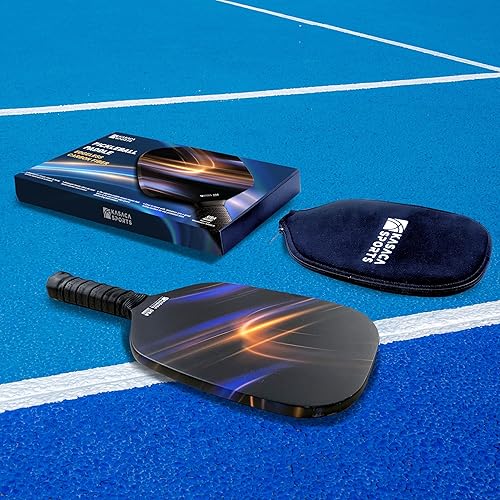 Miniatura 8 de Edgeless Graphite T700 - Palas de pickleball de fibra de carbono multicapa, mango más largo, agarre cómodo, puntos dulces grandes, aprobado por