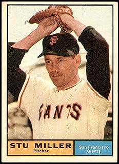 1961 Topps # 72 Stu Miller San Francisco Giants (Baseball Card) EX Giants
