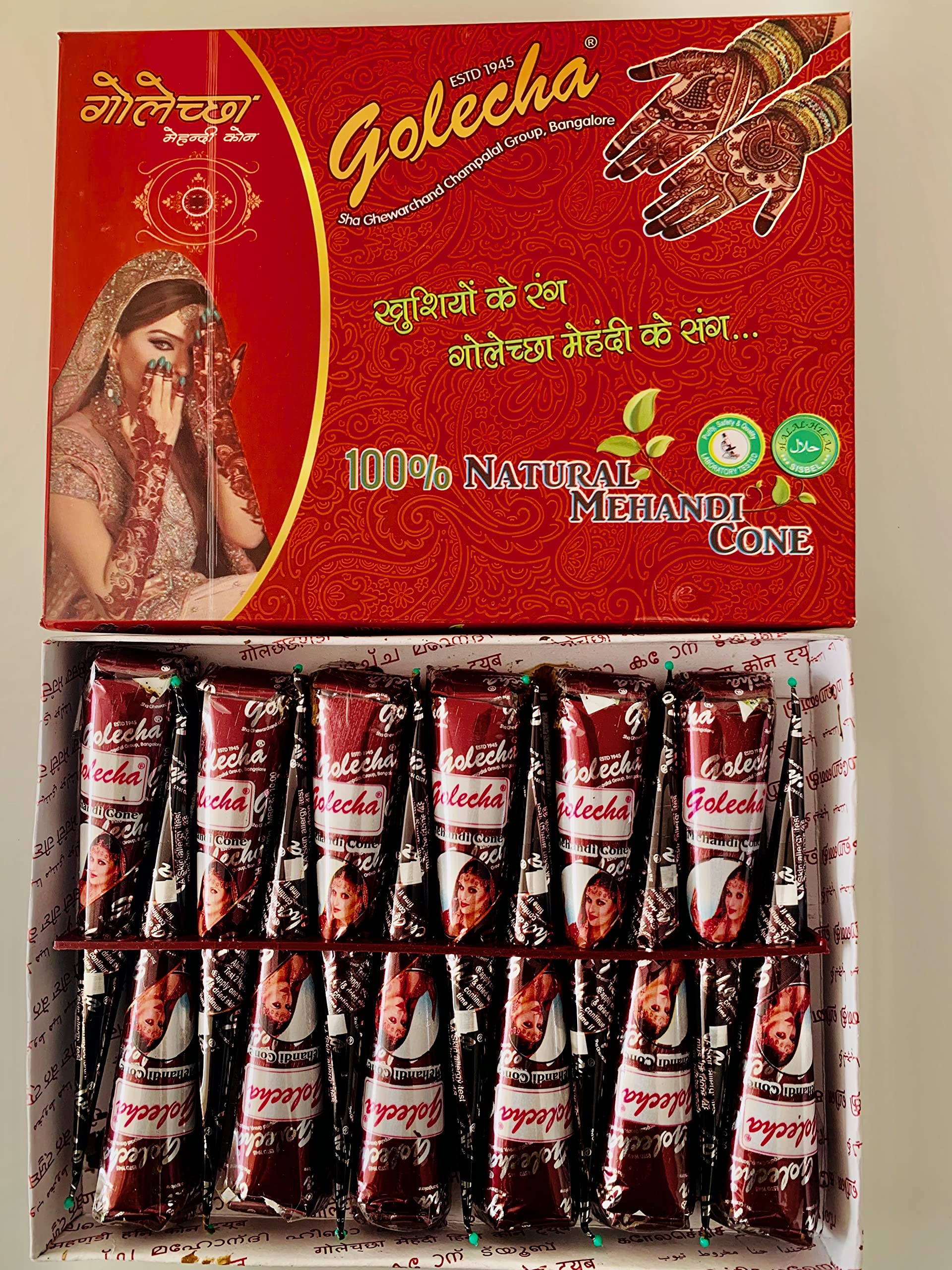 12 x pasta do henny stożek z olejkiem do tatuażu, sztuka ciała, pieg, henna, wieczór, wesele, czerwono-brązowe, nowe małe India w Niemczech