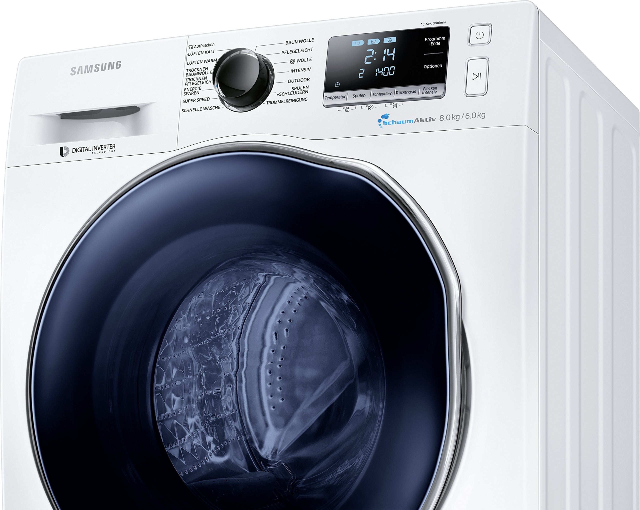 Samsung WD80J6400AWEG Waschtrockner 8 kg 1088 kWh SchaumAktiv Technologie