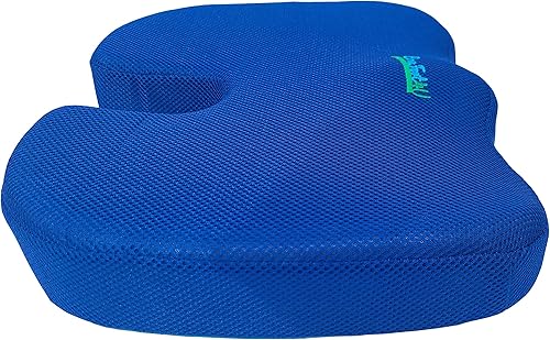 Cojín ortopédico de espuma viscoelástica para asiento de automóvil, silla de oficina, silla de juegos, asiento de barco, cojín de coxis, almohada de