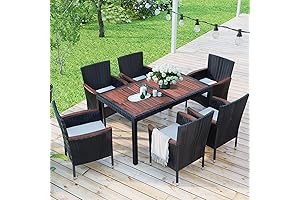 Brabrety 7-Piece Outdoor Patio Dining Set: Elevate Your Outdoor Oasis