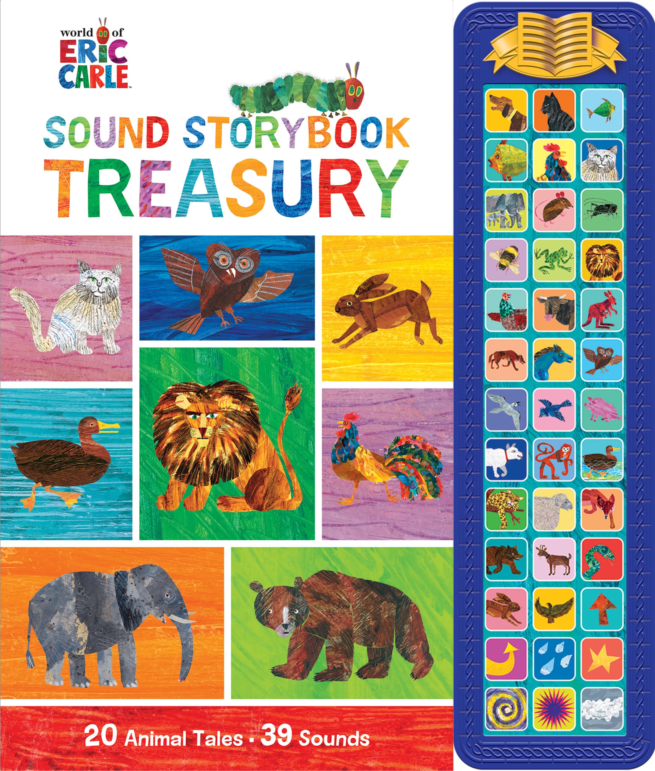 World of Eric Carle: Sound Storybook Treasury - 39-Button Animal Sound Book - PI Kids