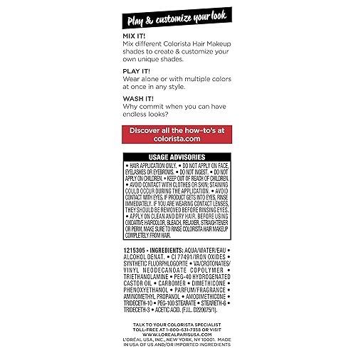 Miniatura 12 de L'Oreal Paris - Maquillaje temporal para el cabello de 1 día para morenas, castaño rojizo bronce 20, 1 onza líquida