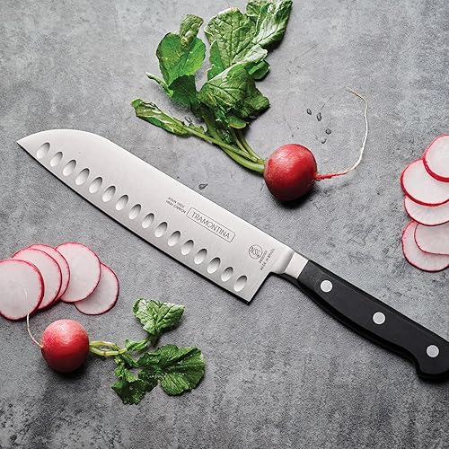 Miniatura 2 de Tramontina Cuchillo Santoku forjado serie Pro de 7 pulgadas, cuchillo de chef japonés
