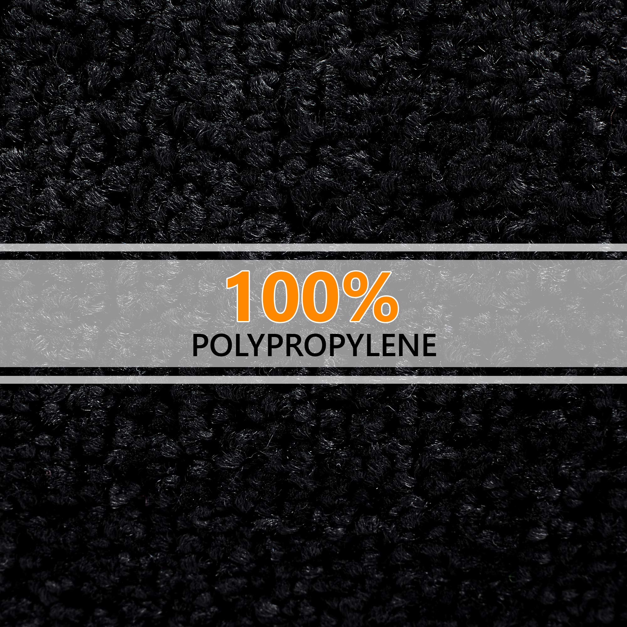 GadHome Tapis de Porte, Noir 60x90 cm|Tapis de Porte extérieur, imperméable, Lavable, Tapis Robuste antidérapant, retient la poussière, paillasson, Couloir, entrée, Cuisine, Chambre