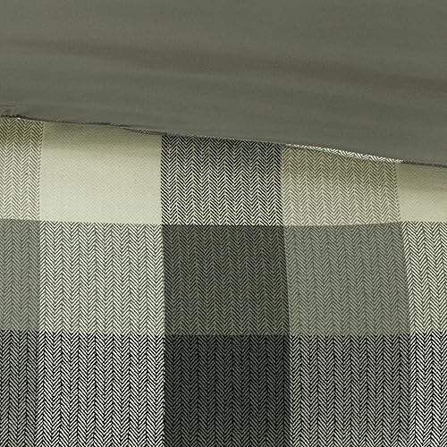 Miniatura 6 de Madison Park Ridge - Juego de edredón (7 piezas), diseño de espiga, Poliéster, gris, King