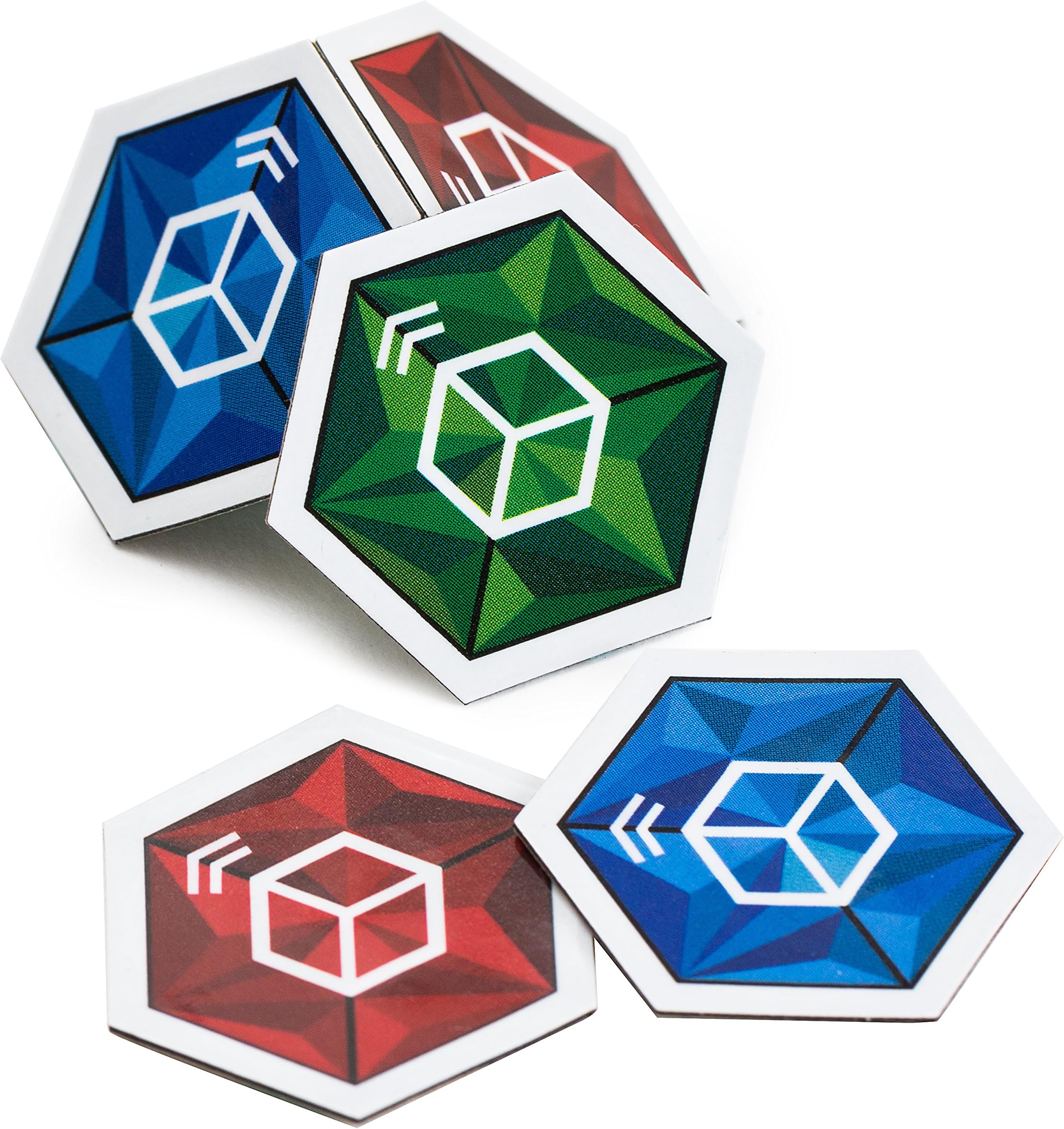 Crystal Cube NFC Tags Fastest Read Write NTAG213 Chip Reinforced Paper Body Work On Metal 9 Pieces Artistic Design