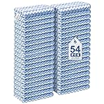 JOYMOOP 54 Packs Microfiber Cleaning Cloths, 10 x 10 Kitchen Towels - Reusable Cleaning Rags, Lint-Free, Super Absorbent Cleaning Cloths for Kitchen, Car, and Household Cleaning, Blue