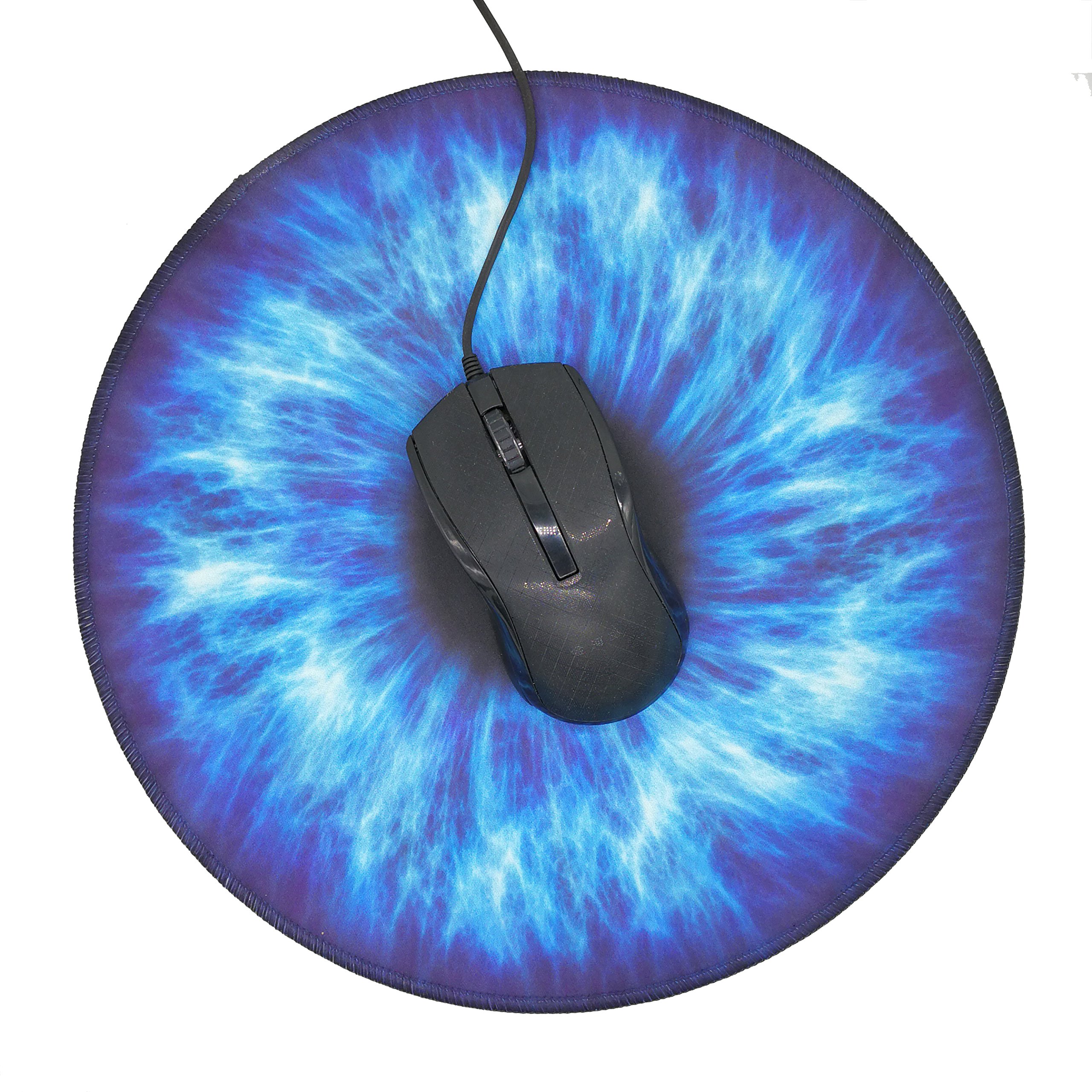 Blue Eyes Round Mouse Pad,Show Love To Your True Love Mousepad