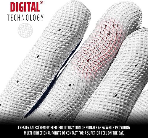 Miniatura 8 de Franklin Sports MLB Classic XT - Guantes de bateo para adultos y jóvenes, guantes de bateo de béisbol y sóftbol