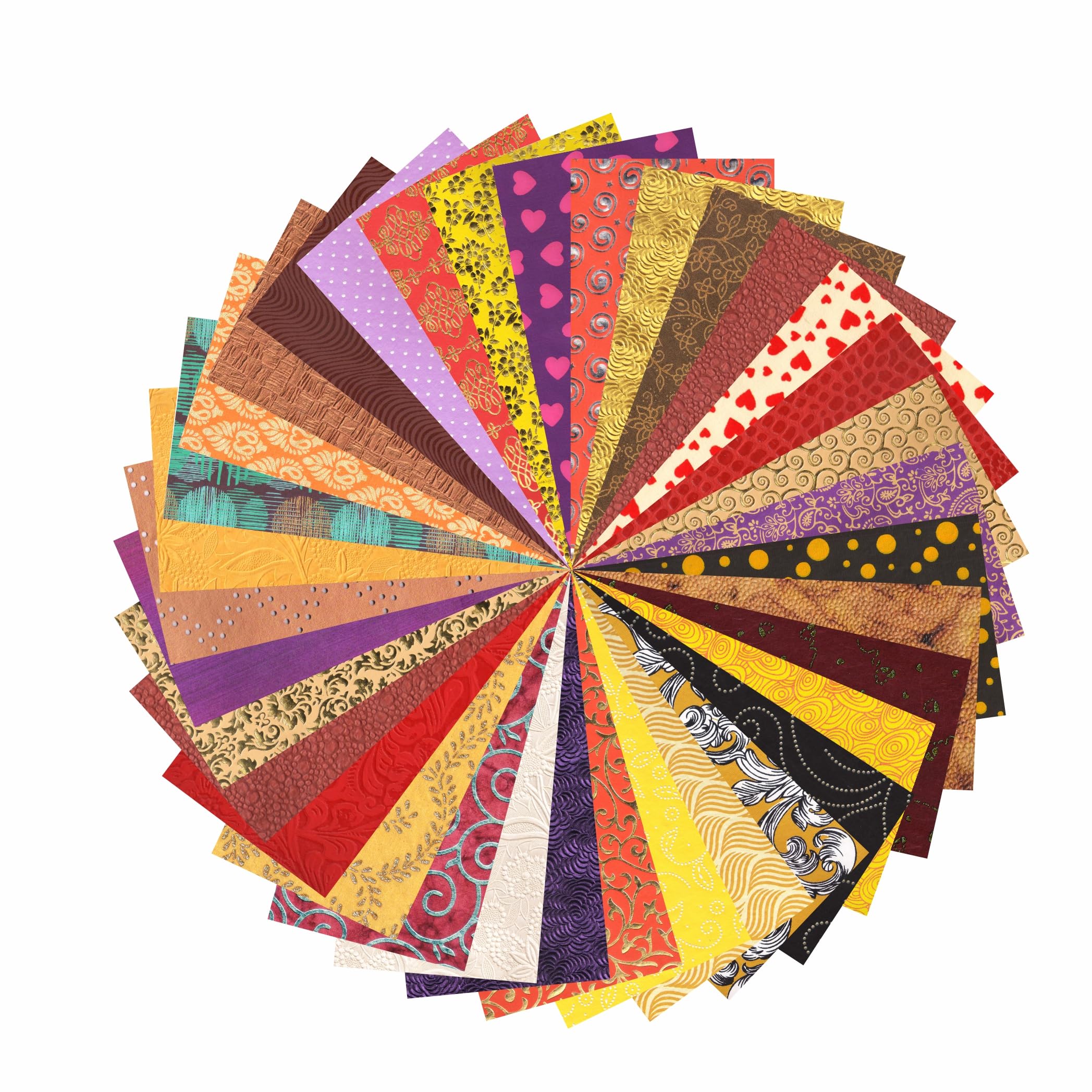 Paperhues Colección de colores cálidos Scrapbook Papers 8,5x11" Pad, 36 hojas.