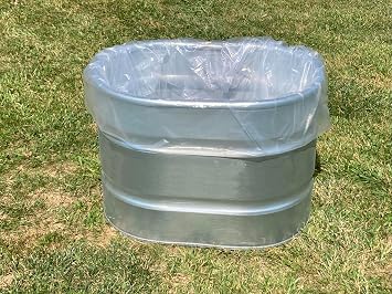Stock Tank Liners for 70 Gallon Tanks 5-Pack with 2 Elastic Bands Fits 3ft Poly & Galvanized Steel Tanks BPA-Free, Food-Safe Rubbermaid, Behlen Country, Tarter