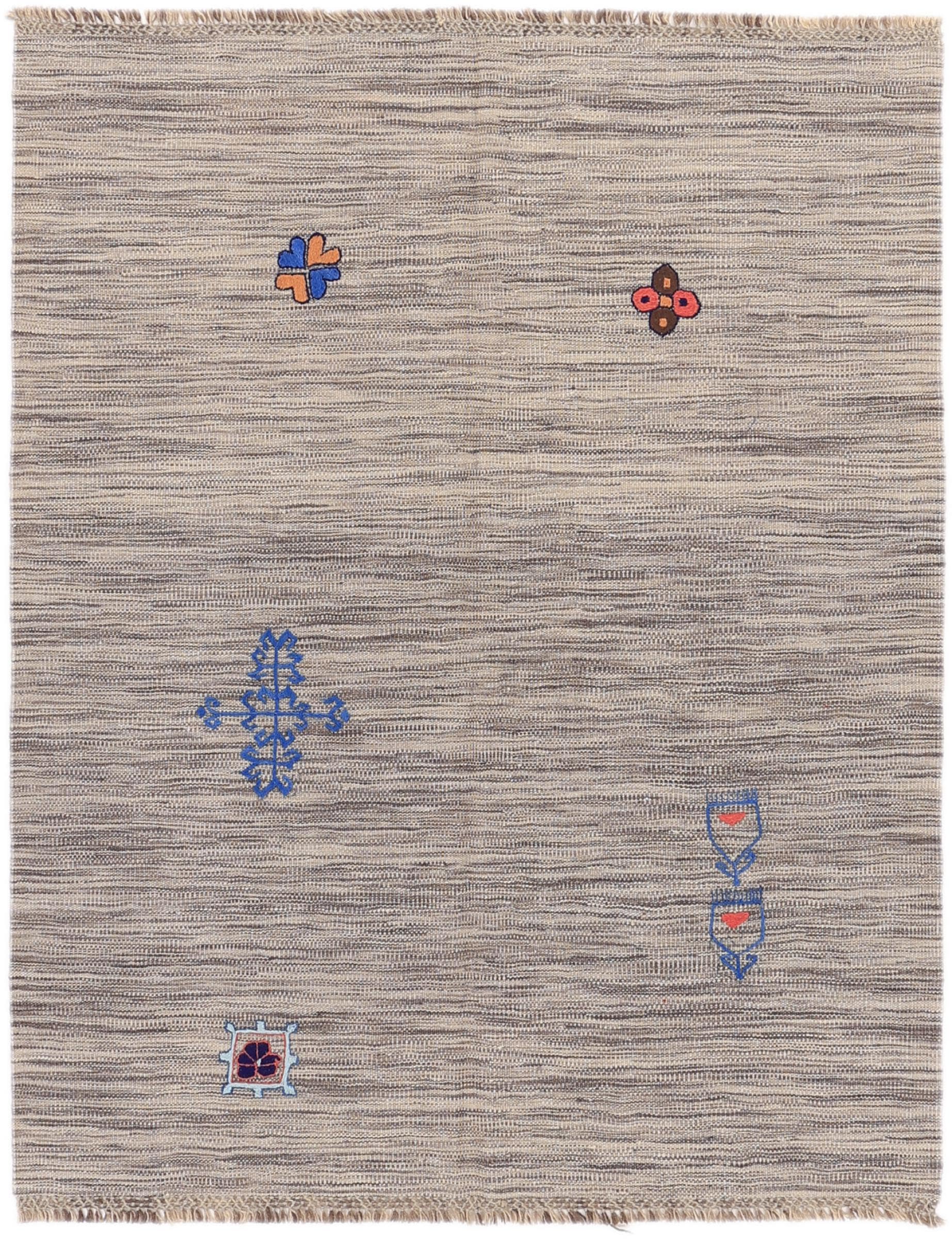 Tapis kilim afghan 130x165 tissé à la main en laine véritable pour salon