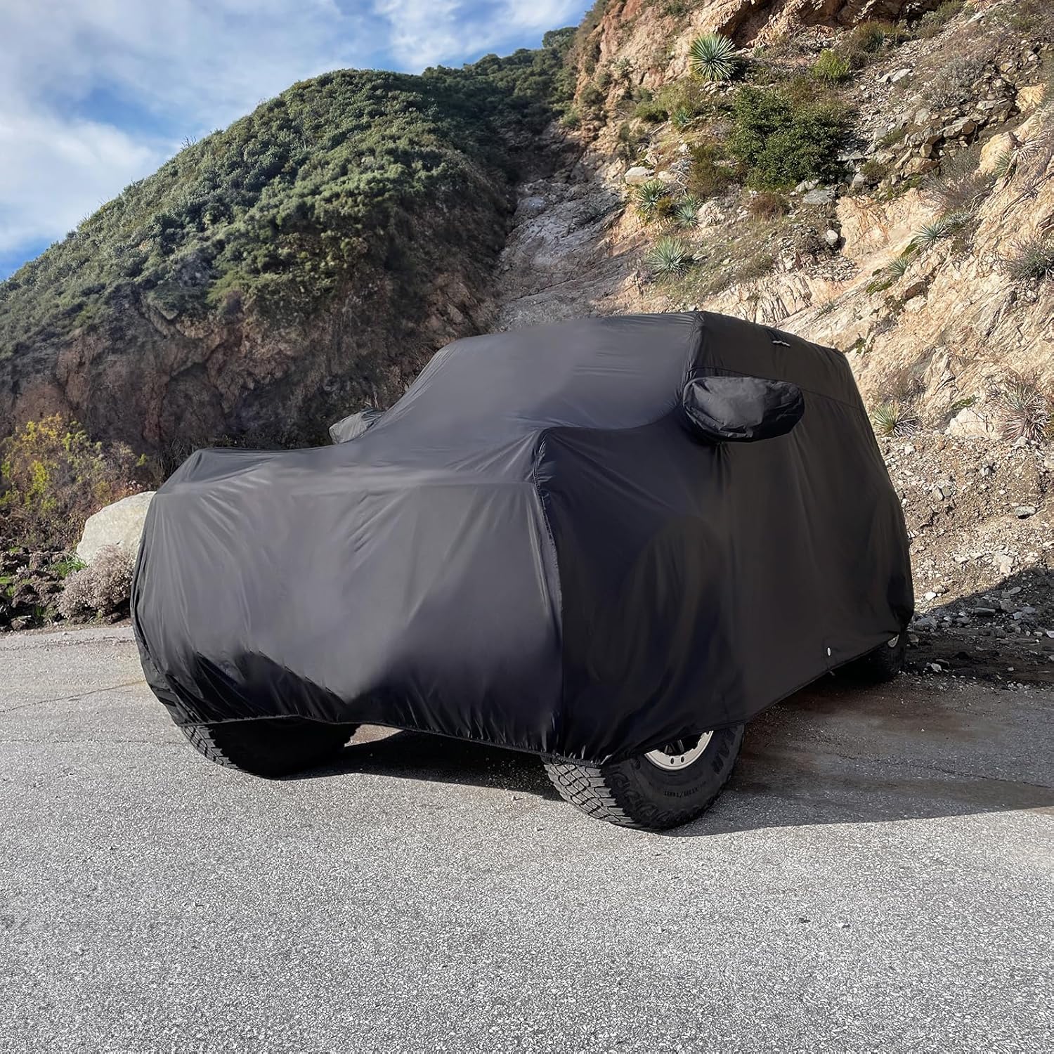 iCarCover Premium Custom SUV Cover for 2002-2006 Chevrolet Trailblazer EXT Heavy Duty Waterproof All Weather Rain Snow Sun Protector Custom Full Exterior Indoor Outdoor Protection Car Cover (Black)