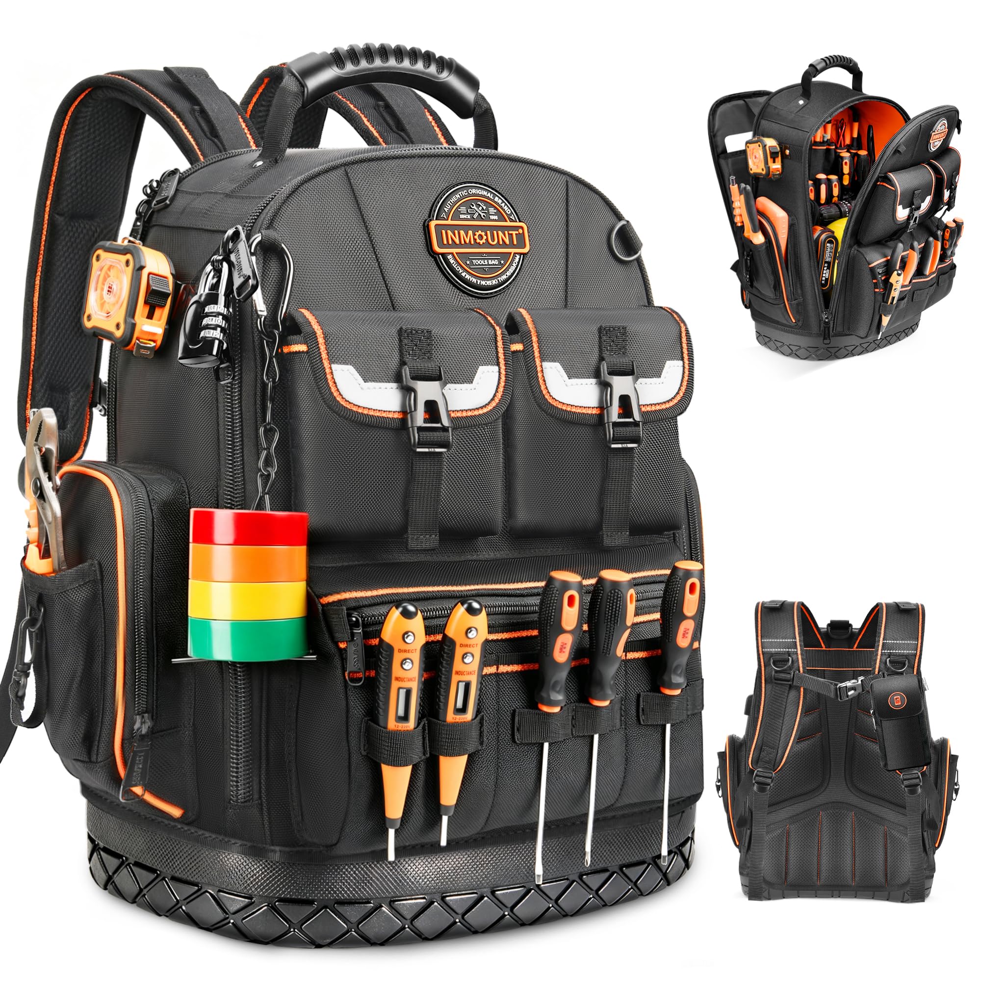 LOKASS Tool Backpack with 56 Pockets