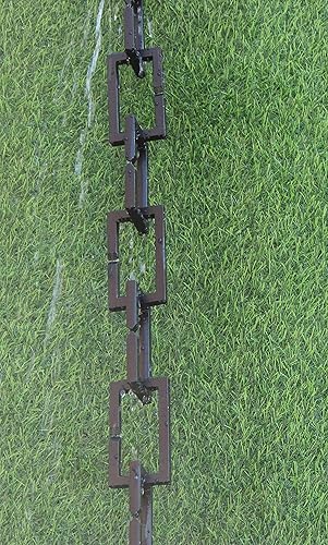 Miniatura 3 de KAM Página de inicio Cadena rectangular RAIN 8.5 pies (negro) con kit de instalación