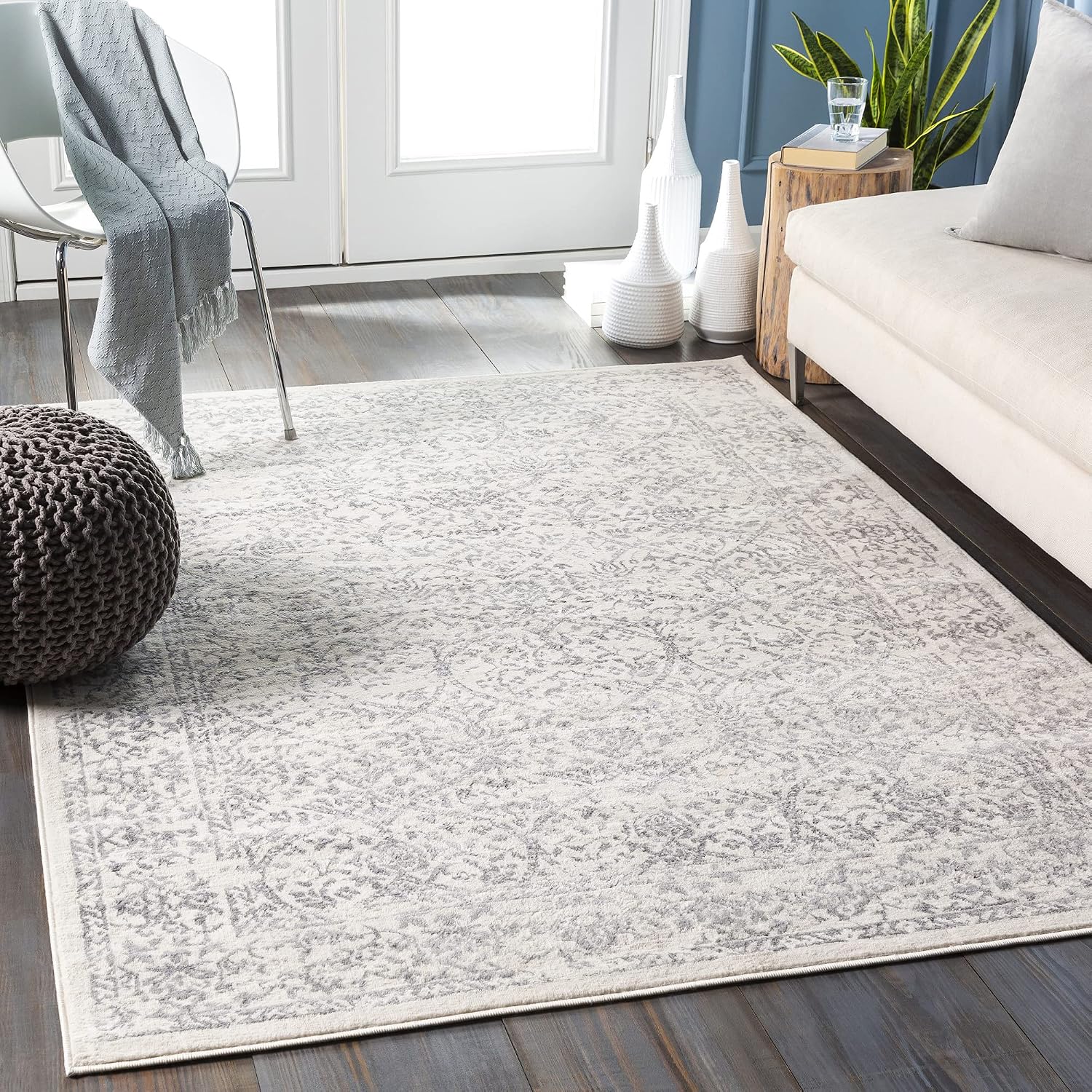 Artistic Weavers Preston Vintage Oriental Area Rug, 7 ft 10 in, Ivory