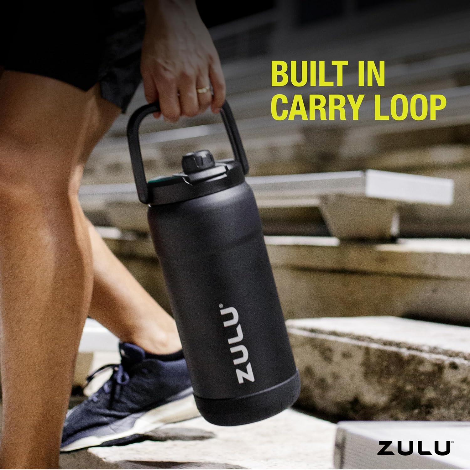 ZULU Goals Vacuum Insulated Large Capacity Stainless Steel Water Bottle | Reusable Jug Thermoses with Carry Handle | Leak-Proof Lid | Perfect for Travel, Workout, Gym, Hiking, Camping | 64oz, 101oz - Image 8