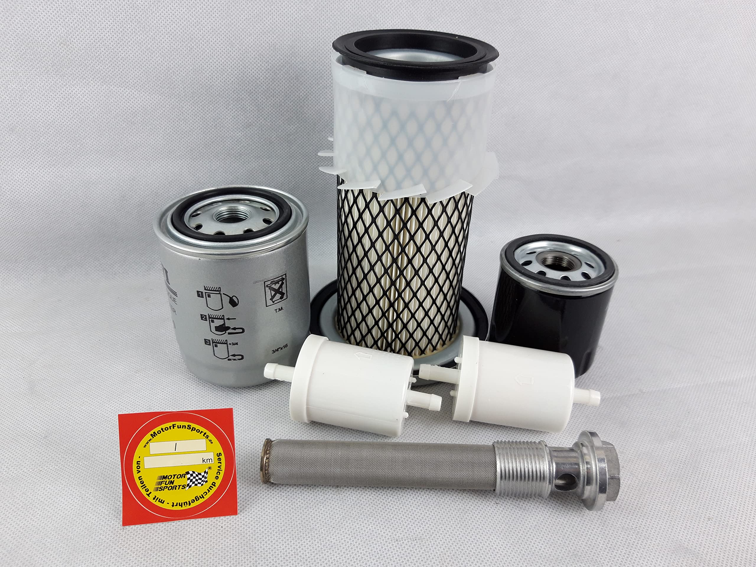 Set filtro (grande) compatibile con Kubota G 1700 filtro olio, filtro aria, filtro carburante, filtro idraulico