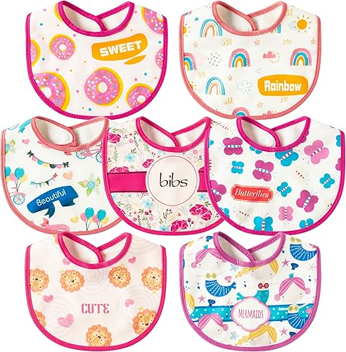 Baberos de algodón impermeables para bebés, cierre de botón de resina, babero para recién nacidos, recuerdo, regalo para babear, alimentar, comer