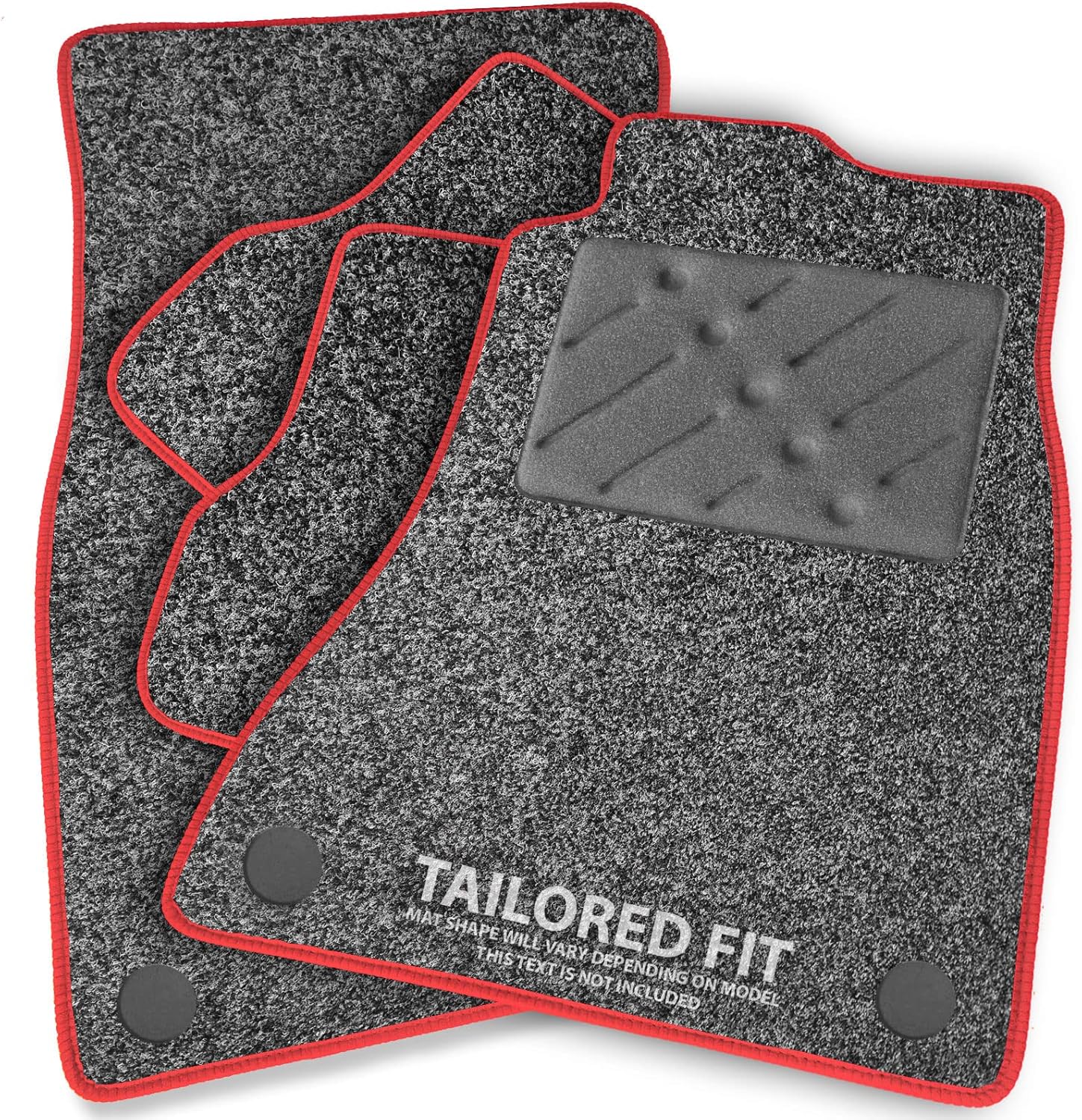 Car Mats FOR Vauxhall Astra MK5 (H) 20042010 Anthracite Carpet & Red