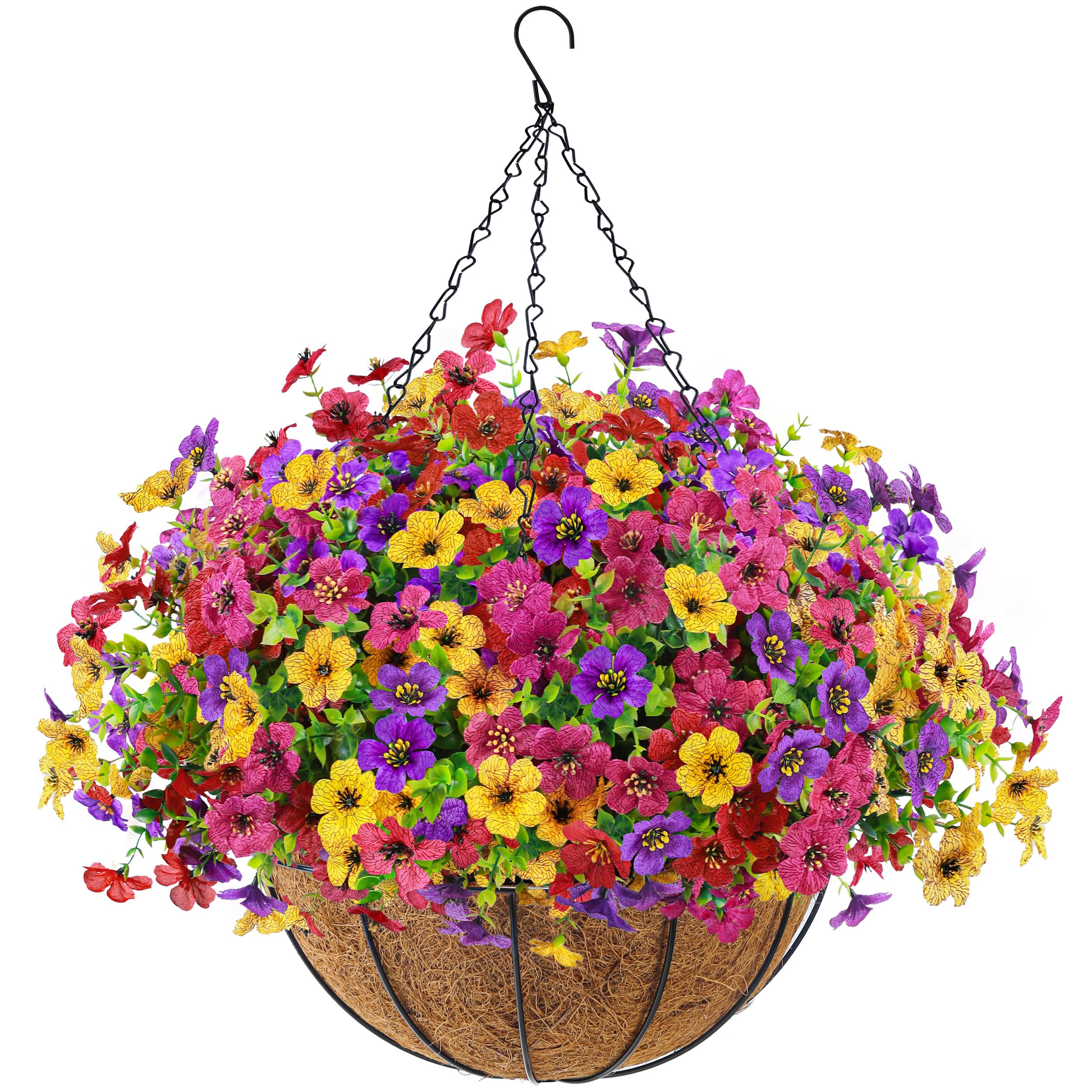 Der Rose Artificial Hanging Basket