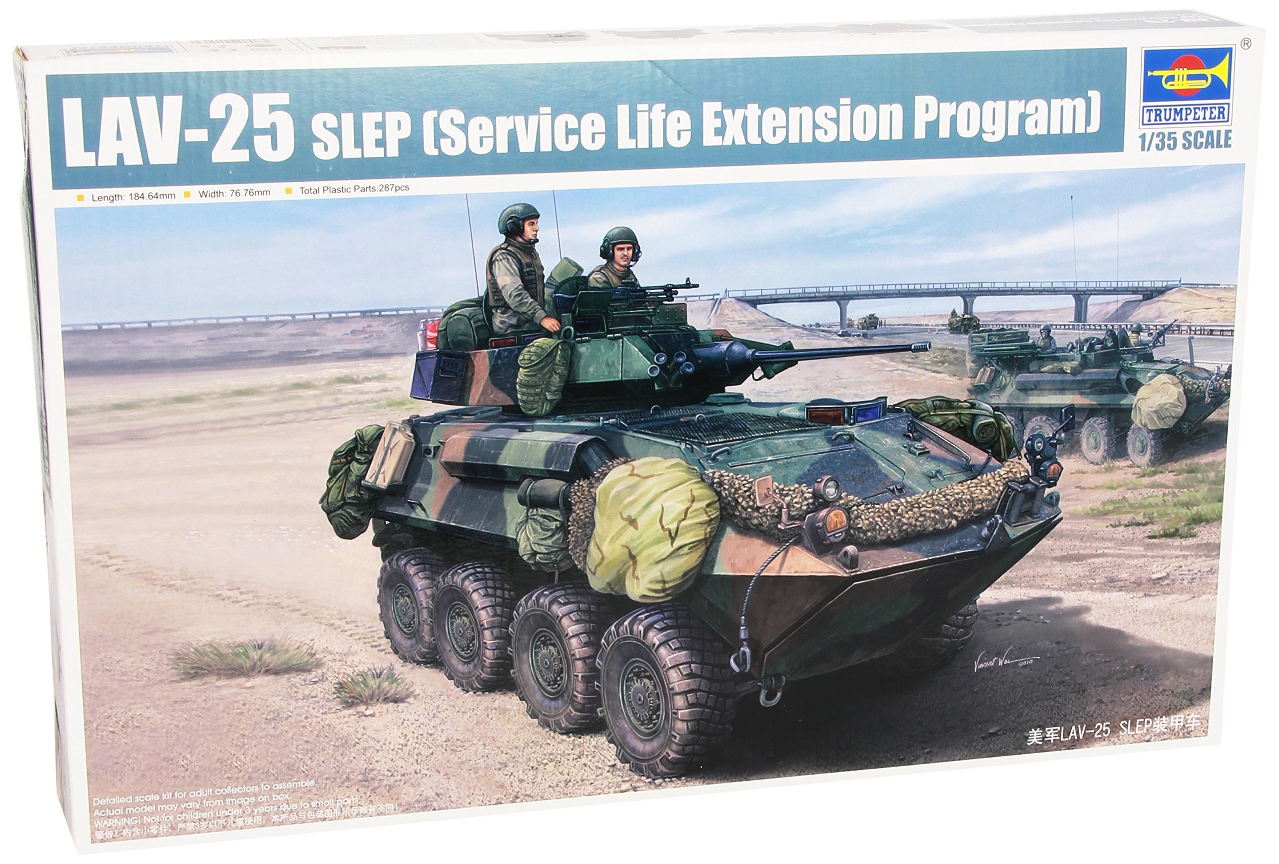 Trumpeter 01513 1:35 LAV-25 SLEP Military Vehicle Kit - New