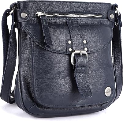 LEDERBUCK Real Leather Crossbody Handbags & Purses for Women - Crossover over the Shoulder Bag