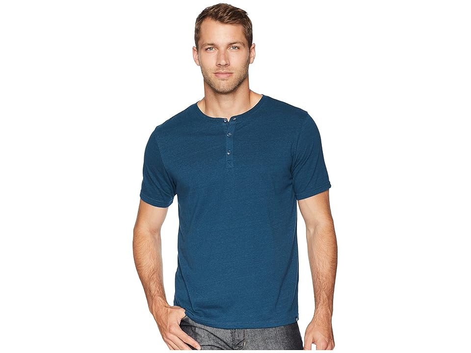 

Threads 4 Thought Baseline Tri-Blend Short Sleeve Henley (Reflecting Pond) Men's Short Sleeve Pullover