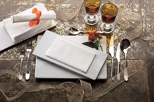 Vista 9 de Servilletas de papel rojo Tela desechable de lino como servilletas de cena Toallas de mano Toallas de mano Servilletas de papel suaves