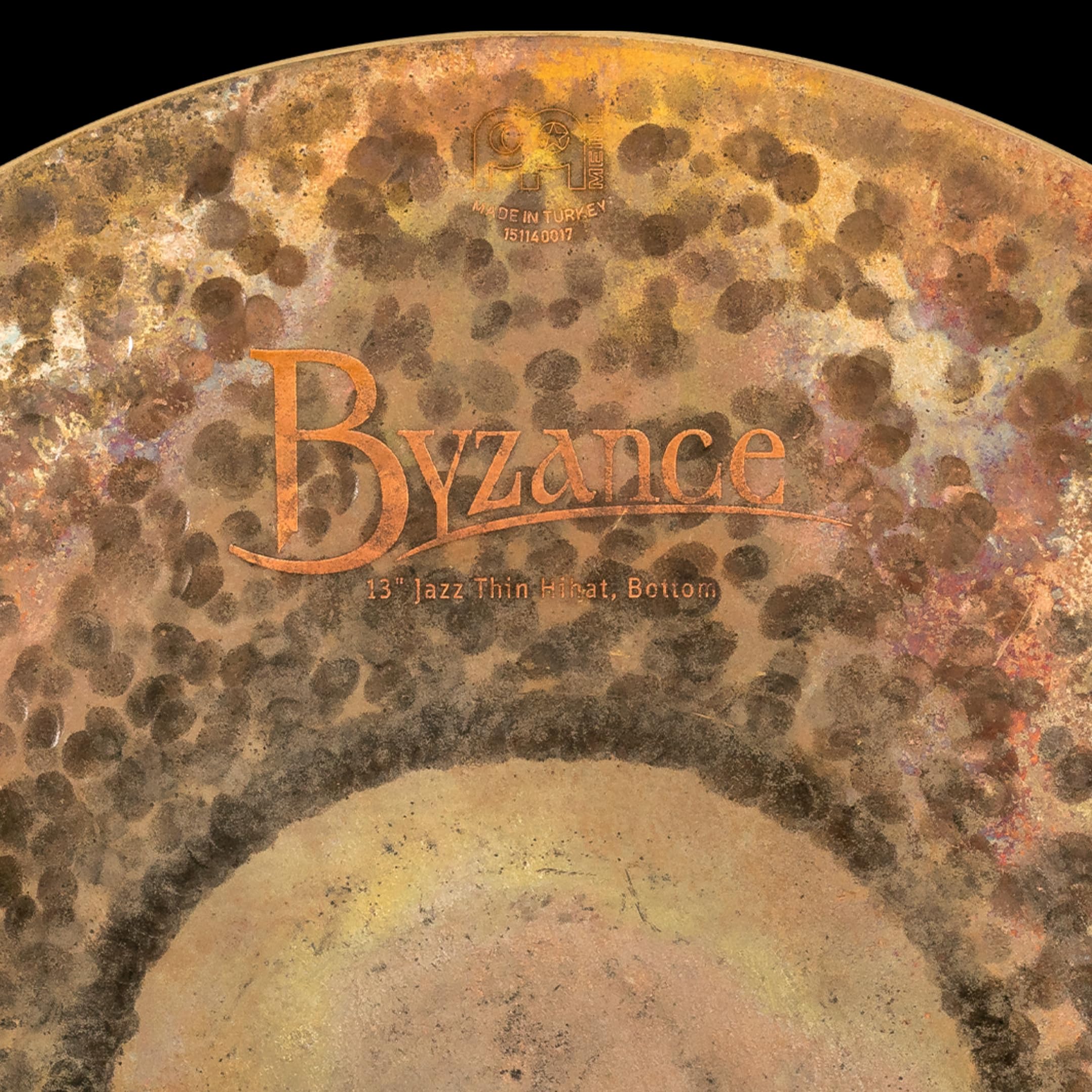 Meinl Cymbals Byzance Jazz Hihat Thin 13 Zoll (Video) Schlagzeug Becken – Paar – (33,02cm) B20 Bronze, Traditionelles und Extra Trockenes Finish (B13JTH)