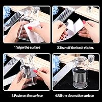 Vista 6 de PP OPOUNT 11,800 piezas de azulejos de bola de discoteca, azulejos de bola de discoteca autoadhesivos de 5 x 5 mm para manualidades, azulejos