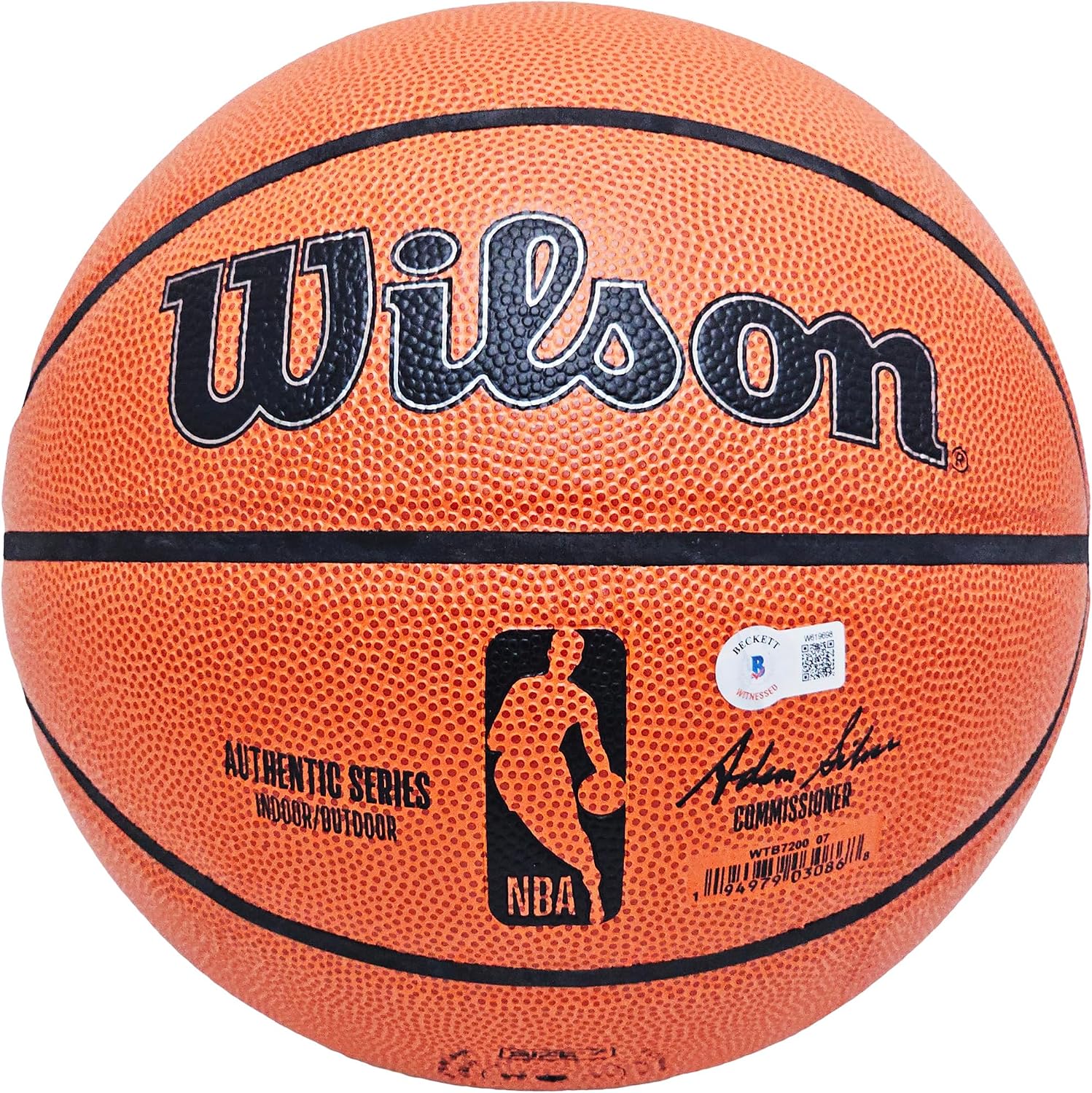 Tracy McGrady Autographed Authentic Indoor Outdoor I/O Basketball Raptors Beckett BAS Witness