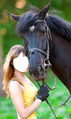 Mulher Com Cavalo Foto Editor