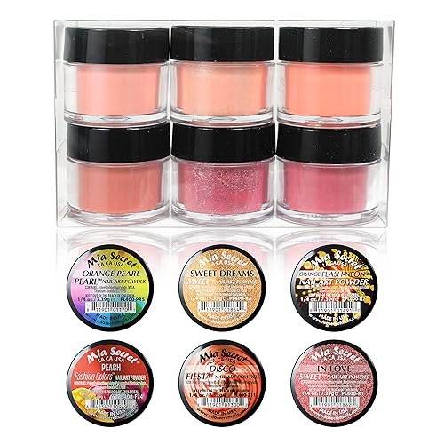 Mia Secret Colección de polvos acrílicos Tangerine Remix