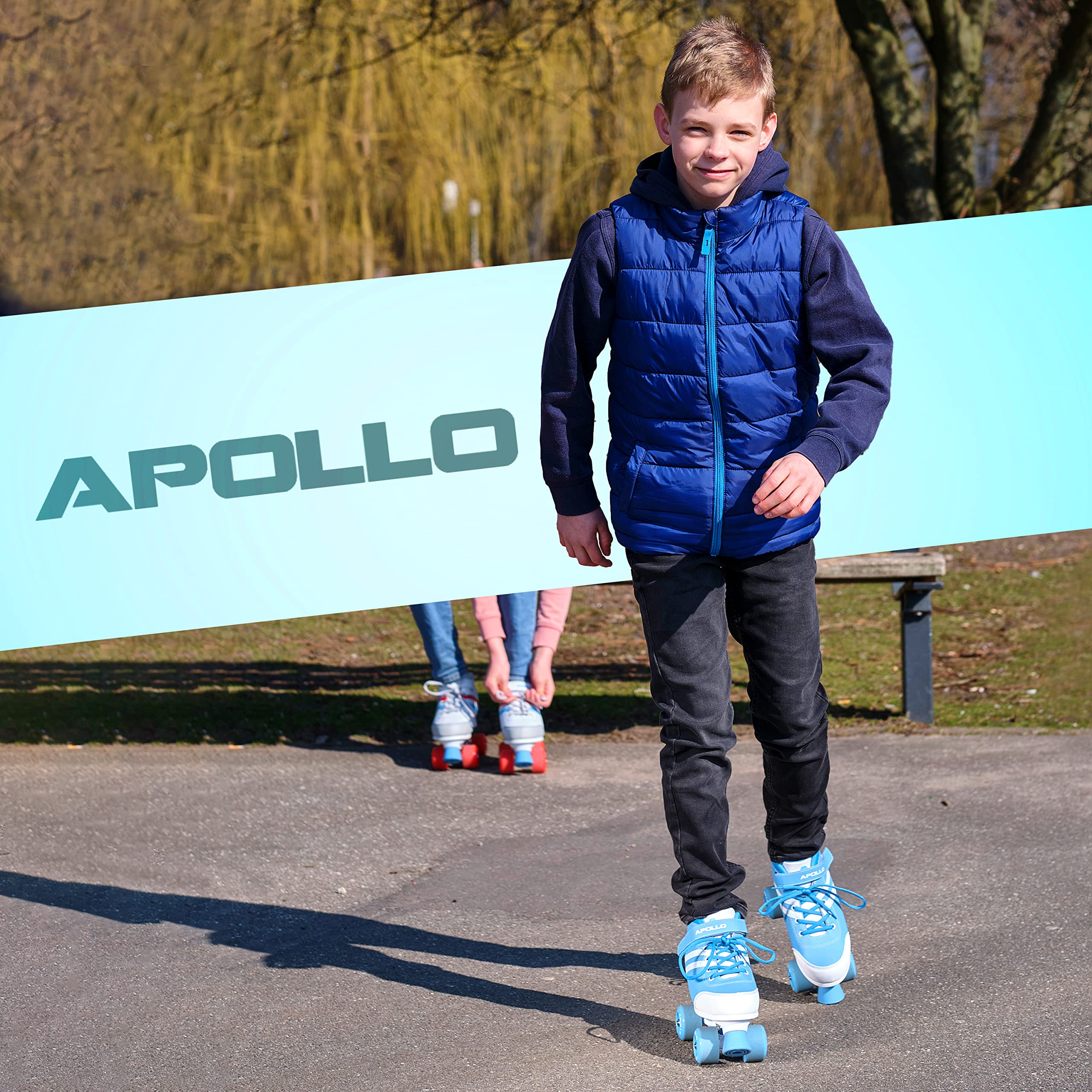 Apollo Rollers Enfants Filles Disco | Patins à roulettes Filles Réglables| Roller Femmes Confortables | Patins à roulettes Femmes & Filles Tailles 31-42 | Patins à roulettes Tendance Enfants Adultes