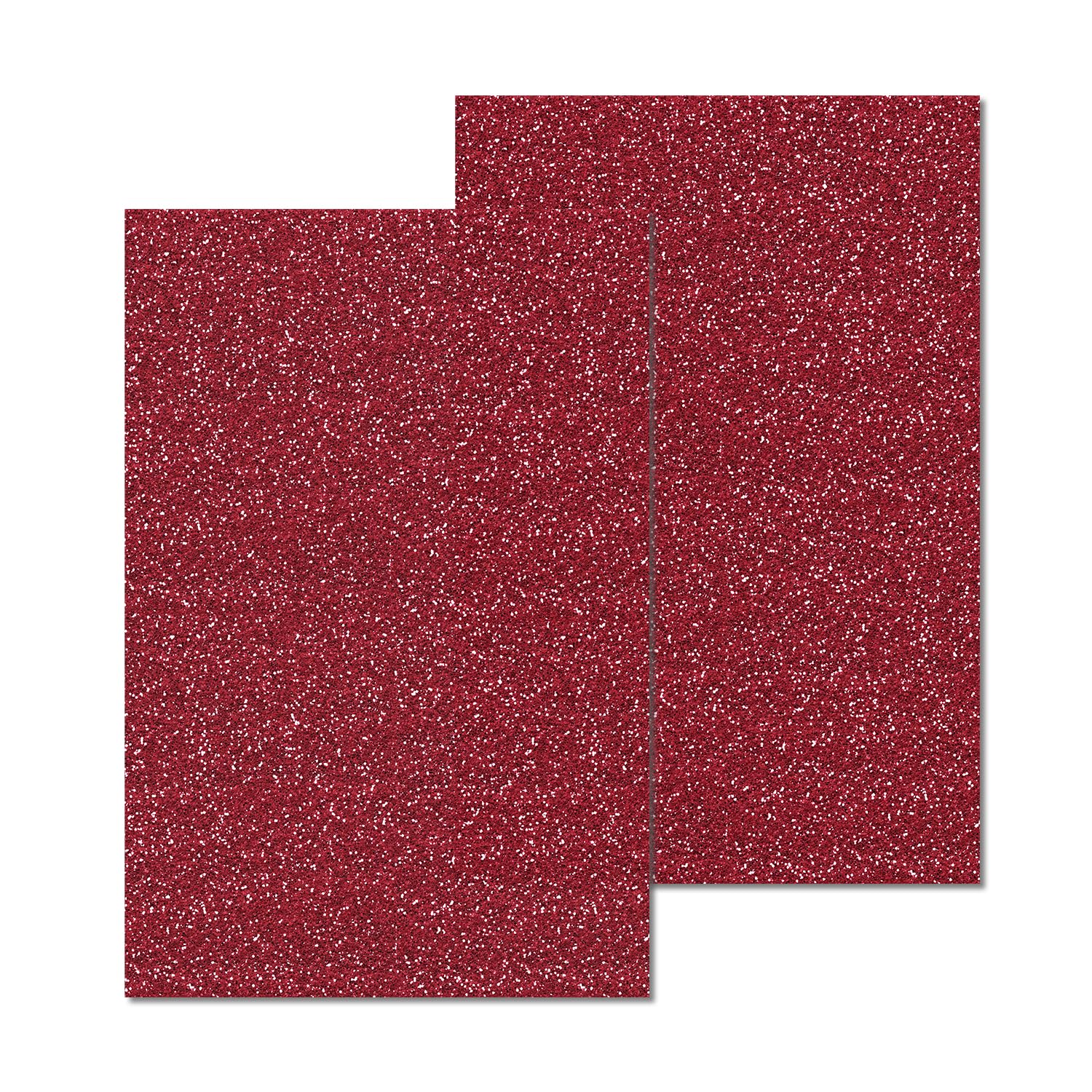 Glitter Orange Acrylic Sheets - 2 Pack for Crafts & Laser Cutting -10