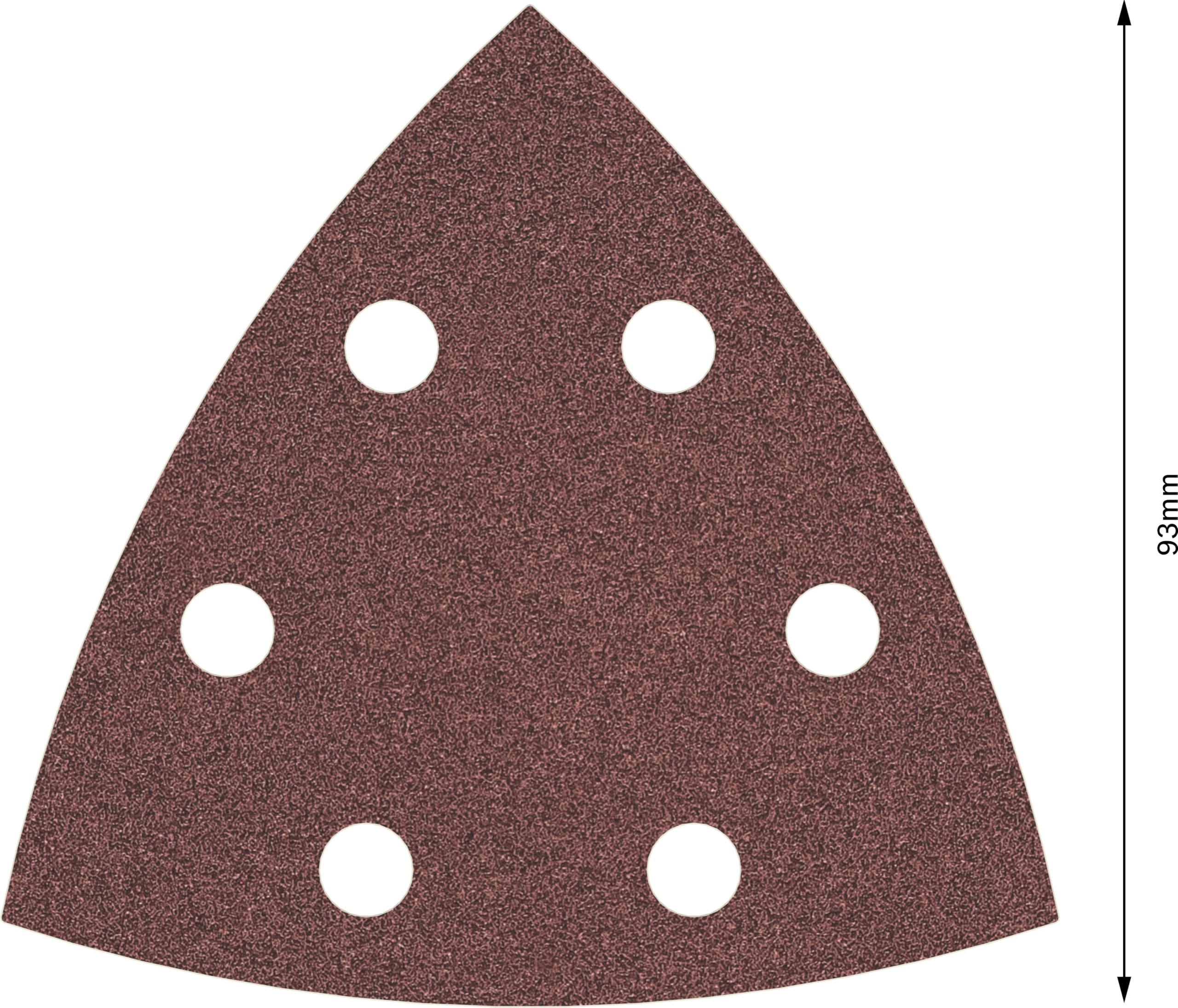 Bosch Professional Sandpaper 50 Pack - 93x93mm Grit 80 For Delta Sanders, Anti-Clog