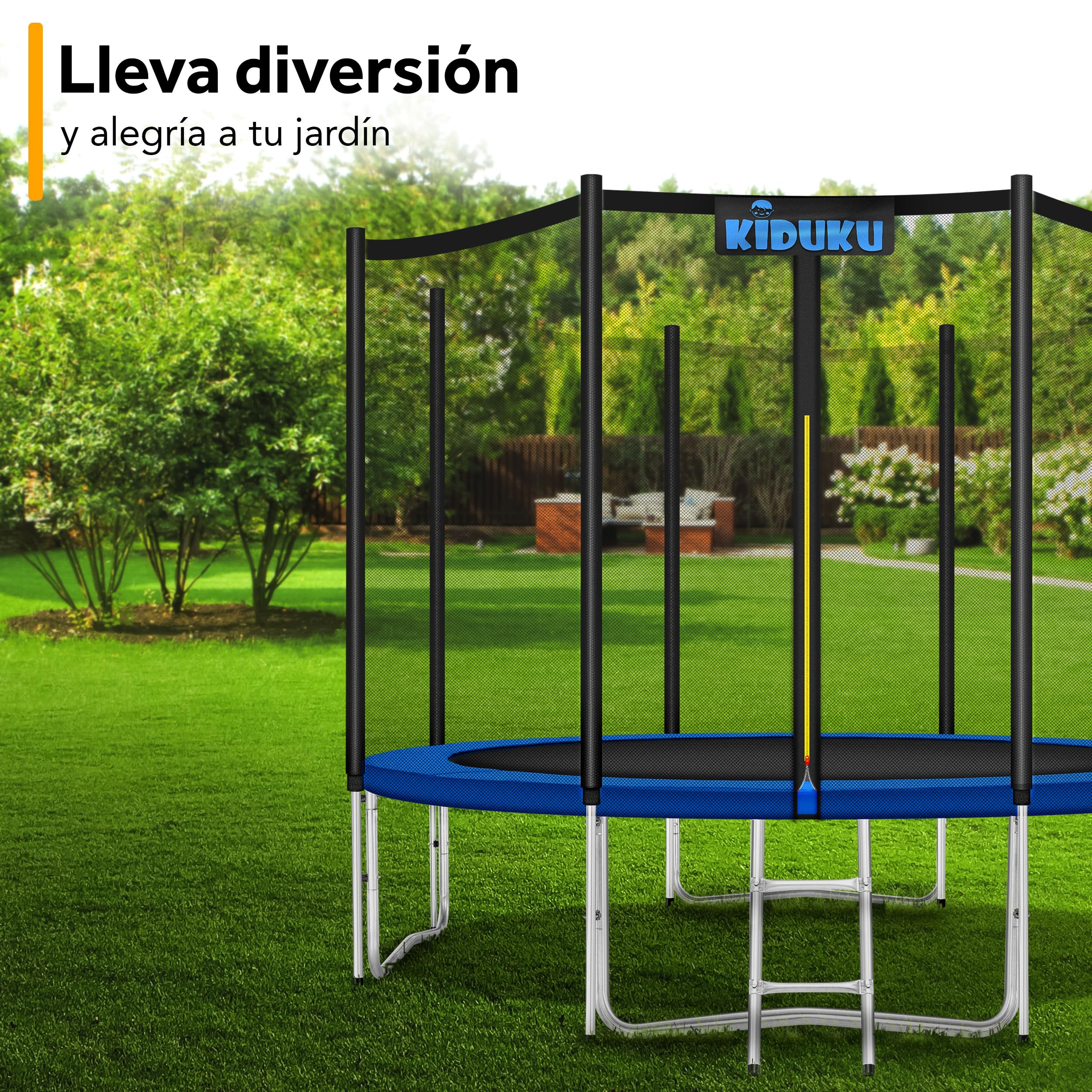 KIDUKU® Cubierta Protectora para Bordes de Cama elástica Cojín para resortes de trampolín 244 305 366 427 cm