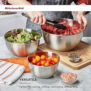 KitchenAid ステンレスボウル 2個アタッチメント3点 KitchenAid ステンレスボウル 2個アタッチメント3点 楽天市場