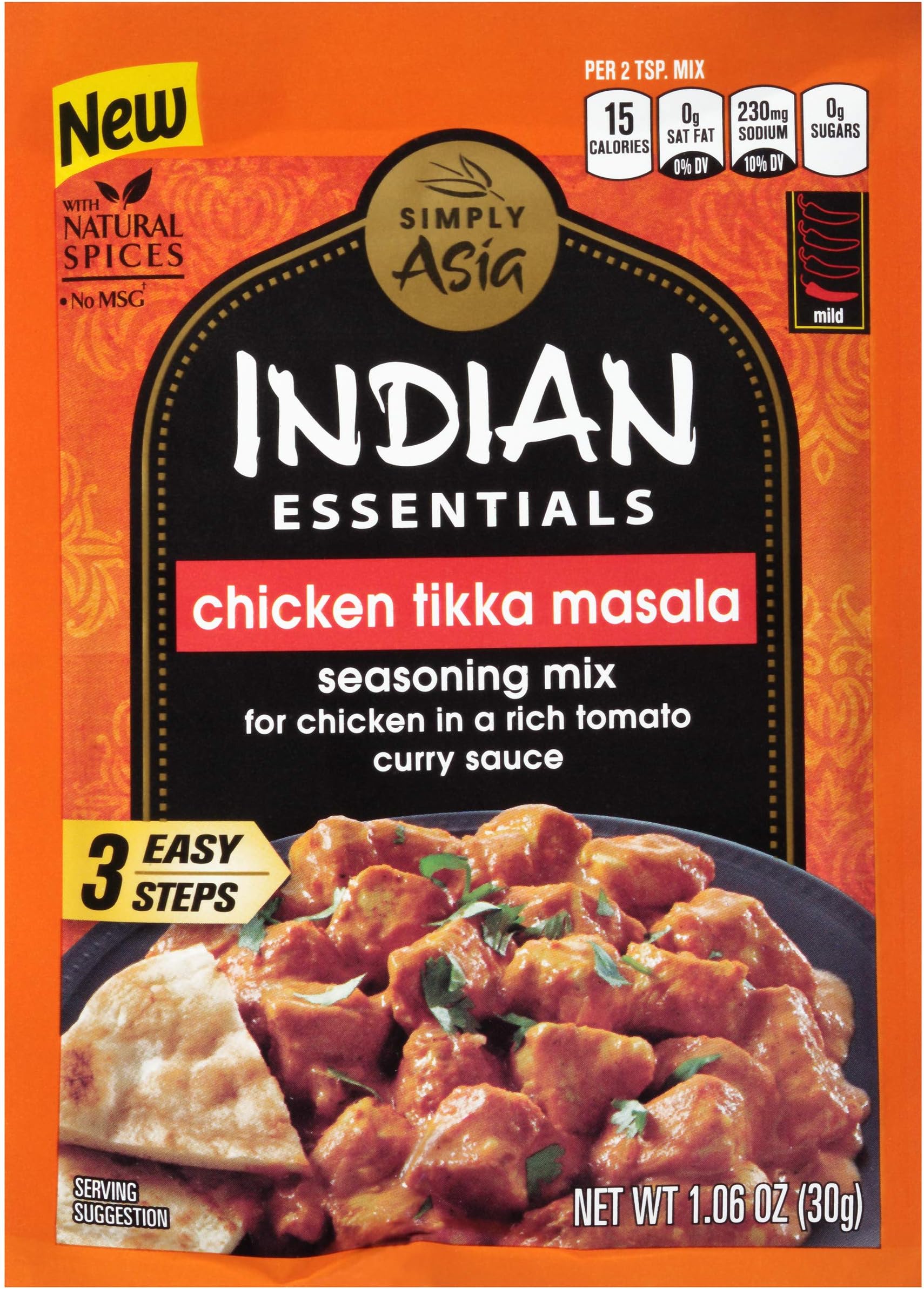 Indian Essentials Chicken Tikka Masala Seasoning Mix, 1.06 oz (Pack of 12)
