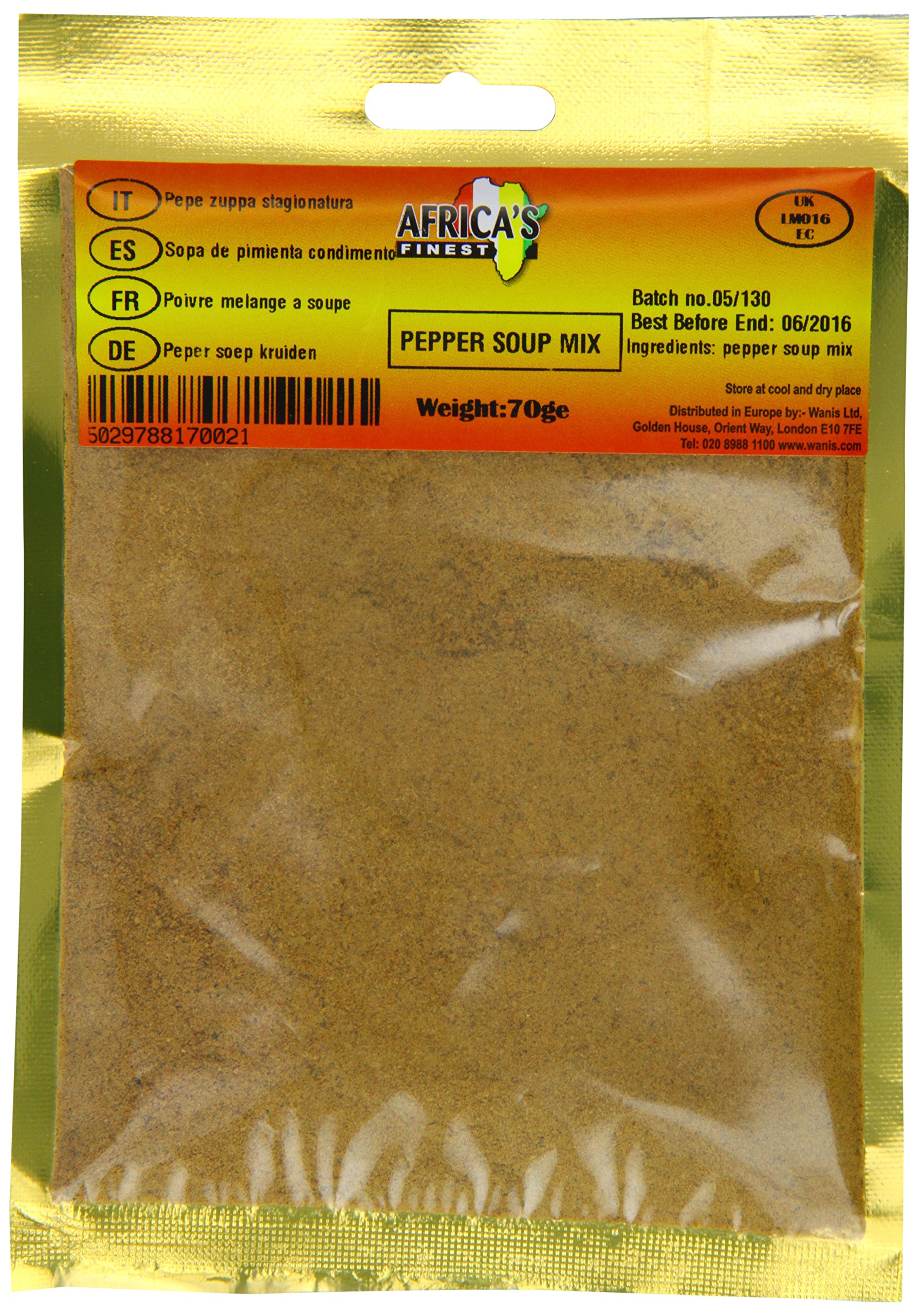 Africa's Finest Pepper Soup Mix 70 g (Pack of 10)
